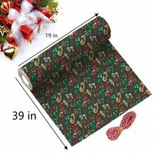 1pc Funny 67-Themed Wrapping Paper Christmas Gift Wraping Paper, Kraft Paper, Fun Christmas - Themed 6 7 Wrapping Paper, Unique Meme Holiday Gift 6-7 Wrap Papers Roll, 19in Wide Small Birthday Xmas Santa Festive Present Roll - Multicolor - View 9