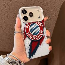 Funda para móvil con el logo del  de Múnich. Compatible con teléfonos ,  17,  16 Pro Max,  15 Pro Max,  13 y  12. Fabricada en TPU para una protección eficaz contra golpes y caídas. Un regalo perfecto para familiares, amigos, seres queridos, parejas y para Navidad. - Negro - Ver 4