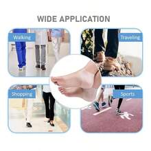 قطعتان من أكمام الكعب الجيلاتينية، دعامة الكاحل القابلة للتنفس، وسادات واقية للكعب مناسبة للجنسين - جوارب كعب مقاومة للماء - متعدد الألوان - مشاهدة 5