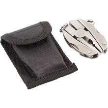 7-In-1 Micro Pocket Stainless Steel Foldable Multitool With Screwdrivers, Pliers For Keychain - Silver - View 7