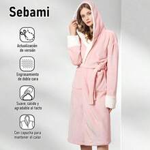 Bathrobe - One Size + Pink - View 4