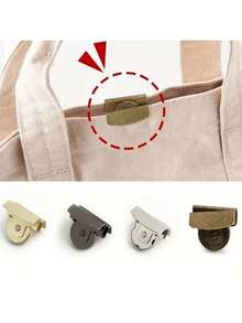 40 Pieces Metal Magnetic Button, 20*7mm (0.79*0.29in), 4 Colors, Magnetic Snap For Canvas Bags, Wallets, Handbags And Clothing, DIY Craft Accessories