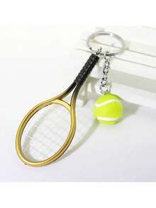 Móc khóa vợt tennis mini hình quả bóng mặt dây chuyền túi xách cho người đam mê thể thao quà tặng cho bạn bè nam nữ tuổi teen - Một cỡ - Xem 8