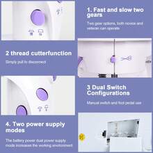 Mini Electric Sewing Machine: DIY Fun With Expansion Board & 99pc Kit! - UK Plug(220-240V) - View 4