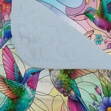 3 Pieces Full/Queen/King Size Quilt Set, Machine Washable, Lightweight Bedding Coverlet, Brushed Microfiber Quilt Cover, Warm Quilted Blanket Bedding Sets With Pillow Shams, Modern Style Thin Comforter, 2 Pieces Twin Quilt Set - 青碧色 - 查看 7