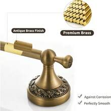 Leyden TM Wall Mounted Bathroom Towel Holder Towel Bars Towel Hanger Antique Brass Finished - latín - Ver 5