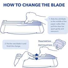 4片装A4裁纸刀替换刀片 - 自动安全保护设计，耐用不锈钢材质，兼容多种裁纸刀，是办公室和家庭使用的理想之选。 - 均碼 - 查看 10