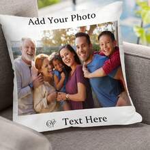 1件可定制人像照片、姓名文字趣味DIY抱枕套，适合家庭、宠物、朋友等场合，单面印花，适用于沙发、卧室、装饰腰枕，四季皆宜，不含枕芯，柔软独特，个性化，是送给男友、女友、爸爸、妈妈、家人、朋友、宠物的理想礼物，个性化，独特，适合家庭、朋友，情人节、乔迁之喜，沙发、床、汽车、茶室、卧室、浴室、客厅、餐厅等场所，秋季家居焕新之选，装饰，沙发床，新品上市 - 彩色 - 查看 11