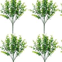 10 束人造圣诞装饰，户外使用的抗紫外线假绿色植物，高品质抗氧化波士顿蕨，具有逼真的触感，适用于家庭装饰、厨房/房间装饰、室内外墙壁装饰、春/夏花园和庭院装饰、万圣节装饰、家居装饰假花、母亲节和情人节装饰 - 綠色 - 查看 8