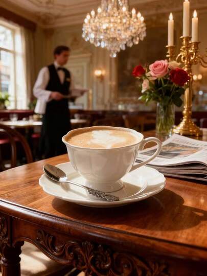 1 Set (1 Cup + 1 Saucer) Vintage Lace Rim Ceramic Coffee Cup & Saucer, 90ml & 200ml Floral Cup & Plate, Suitable For Afternoon Tea, Latte Art, Breakfast Milk, Bread & Dessert, Water, Couple, Espresso, Juice, Oatmeal, Office/Dorm/Restaurant/Cafe, Elegant Gift, Ramadan, Valentine's Day