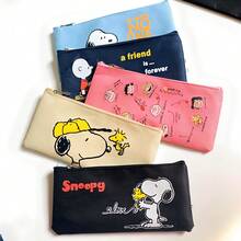 1PC Snoopy Series Fashion Small Long Makeup Bag, Cute Design, Portable Storage, Suitable For Daily Use And Travel Carrying, Perfect For Holiday Gifts, Birthday Gifts, Valentine's Day Gifts, Back To School Season Gifts New Year Gift - Multicolor - View 1