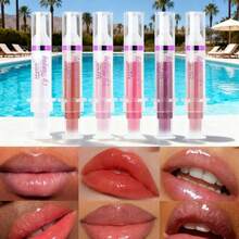 Syringe Lip Gloss - High Shine, Non-Sticky Formula For Plump, Glossy Lips. Precision Lip Gloss Set - Syringe-Style Applicator, Moisturizing And Glossy, Suitable For Everyday And Glamorous Looks. Shiny Plumping Lip Gloss, Syringe Design, Non-Sticky, Creates Full, Glossy Lips, Moisturizing Highlighter Formula Makes Lips Smooth And Plump, Long-Lasting Shine, Perfect For Casual And Evening Looks, Creating Alluring Lip Makeup. - Nhiều màu - Xem 5