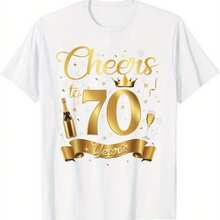 ¡Feliz cumpleaños número 70, reina! Camiseta 100% algodón, regalos para familiares y amigos, talla XXXL, blanca.jpg220g WoM-en's 100% Cotton T-Shirt - Feminine and Comfortable FiT-Suitable for all people, whether woM-en or M-enhigh-quality durable fabric suitable for all seans,ft to the touch but built to lastBreathabletops woM.en fall outfiT.S for woM.en vaC.Ation outfiT.S woM.en halloween costume - Blanco - Ver 1