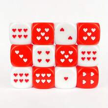 Heart-Shaped Dice, Perfect Gaming Accessory And Valentine's Day Gift - Multicolor - View 3