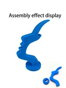 Unique, Artistic Curved Glasses Frame - A Modern, Minimalist Glasses Storage Rack With A Sturdy Base Design That Saves Space. A Stylish Desk/Bedside Decoration And Storage Solution. Durable Plastic Streamlined Design. A Creative Gift For Both Men And Women (Includes Glasses Frame Only, Not Lenses) - Multicolor - View 12