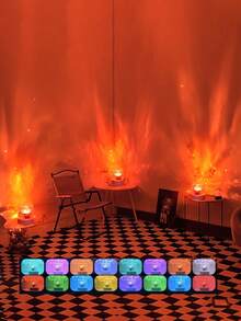 1 Pack Type C Round Night Light Crystal Table Lamp, USB Power Plug-In,Creative Bedside Lamp With Rotating Water Ripple Effect, Flame Atmosphere Lamp With 16 Color Diamond Effect And Remote Control Function, Bedroom Rgb Remote Control Night Light With Rotating Water Pattern Design, Suitable For Children's Rooms, Bedrooms, Hallways,