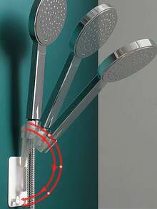 1个免钻孔淋浴喷头支架，自粘式可旋转淋浴喷头支架，可调节淋浴喷头支架 - 彩色 - 查看 4