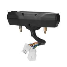 通用液晶数字摩托车速度表里程表转速表燃油表转向灯指示器，适用于摩托车配件 - 黑色 - 查看 5