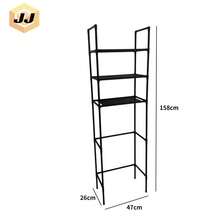 Estante de aterrizaje del baño multifuncional - Negro - Ver 6