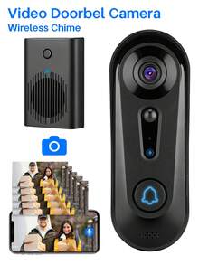 Smart Doorbell With 1080p HD Video, Two-Way Talk, Human Detection & Instant Alerts For Your Home Security. - màu đen - Xem 10