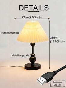 1 chiếc đèn bàn hình quả bầu 3D chạy bằng USB, đèn bàn phong cách retro, thích hợp dùng cạnh giường ngủ, ký túc xá, phòng ăn, cắm trại, đèn tạo không gian ấm cúng tối giản. - màu đen - Xem 4