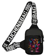 peach tree 男士小方形胸包、斜挎包、腰包、单肩包、跑步包、骑行包、时尚纯色简约卡通、宇航员、涂鸦印花运动街头商务休闲包趣味礼品胸包侧包挎包皮包流浪包旅行必备品节日必备品腰包夏季运动生活包包 - 彩色 - 查看 31