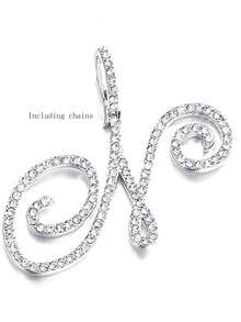 1pc Stainless Steel A-Z Letter Necklace, Women's Fashion Necklace, First Letter Commemorative Multifunctional Accessory Necklace - Silver - View 27