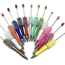 10pcs/Set Or 20pcs/Set Handmade Starry Sky Beaded Ballpoint Pens, Random Colors - Multicolor - View 2