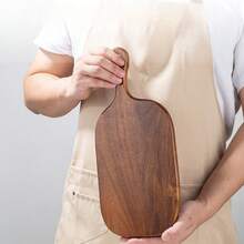 红木带柄砧板，方形餐盘，牛排盘，奶酪面包托盘，水果板，寿司板，日式面包披萨托盘，茶具及茶盘，小型带柄砧板，自助餐及派对食品托盘，节日礼品 - 查看 3