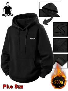 Größe hoch dünner Samt Herbst/Winter Herren Hoodie 2025 Herbst/Winter Neue Loose Hoodie Top Kleidung Größe hoch, für tägliche Lässig und Treffen