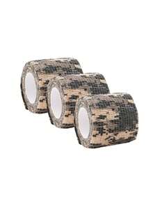 3Rolls Elastic Bandage Tape With Camo Patterns, Self-Adhesive Stretchable Sports And Pet Wrap, Durable Non-Woven Fabric For Gym - Multicolor - View 10