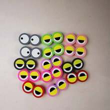 14pcs Colorful PVC Cartoon Frog Eye Hole Shoe Decorations, Shoe Accessories, Frog Ornaments, Children/Student Gift, Christmas Gift - Multicolor - View 8