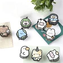 Bộ 1/10 món thiết yếu cho văn phòng và học tập! Kẹp hình động vật hoạt hình, chất liệu Acrylic bền bỉ, kẹp PP siêu tiện dụng để ghi chú, tài liệu, đựng đồ nhà bếp và kẹp đồ ăn nhẹ - nhiều màu - Xem 6