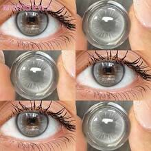 MYSTIC EYES 1副14.5mm彩色隐形眼镜，年抛型软性隐形眼镜，棕色、蓝色、灰色、绿色，美化双眼，舒适日抛型美瞳 - 0 - 查看 9