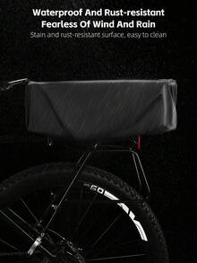 WEST BIKING 铝合金自行车篮，承重力强，后置篮设计稳固，适合骑行通勤、购物搬运。