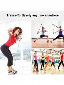 1根阻力带健身拉绳，家用弹力阻力带，力量训练瑜伽运动器材 - 彩色 - 查看 5