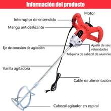 Mezcladora Eléctrica De Cemento Pintura 6 Velocidades 2500w - Tipo de Enchufe A USA (110-127V) - Ver 3