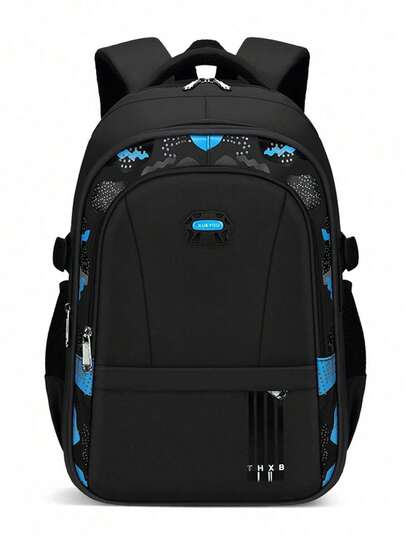 新款轻便经典儿童背包，大容量学生背包，大容量防水背包，高强度反光条设计，适合旅行，大容量收纳，高效学习