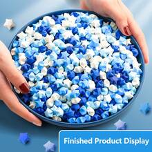 540张渐变色星形折纸条，星形折叠专用纸，幸运星五角星手工DIY，浪漫惊喜，可爱折叠星形纸条 - 彩色 - 查看 10