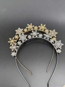 1pc/2pcs Alloy Crystal Headpiece Hair Accessory - Christmas Deer Antler Hair Band - Christmas Snowflake Headband,Stocking Stuffers,Stocking Fillers,Stocking Stuffers For Women,Stocking Fillers Women,Christmas Gifts,Gifts,Christmas Stocking Fillers,Gifts For Women,Gift,Christmas Gift,Stocking Stuffers For Adults,Stocking Fillers For Adult,Hair Stuff,Women's Accessories,Stocking Stuffer,Coming-Of-Age Hair Accessory,Christmas Hair Accessories,Gift Ideas For Women,Beauty Stocking Fillers,Christmas Gifts For Women - Multicolor - View 3