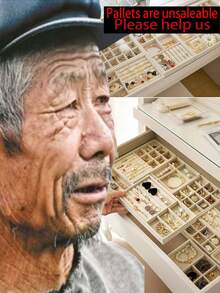 9/1 Pc, Black Velvet Jewelry Tray, Large Capacity Jewelry Storage Box, Independent Compartments, Stackable Jewelry Display Stand, Can Accommodate Earrings, Necklaces, Bracelets, Rings, Hairpins, Hair Bands, Etc. Valentine's Day Velvet Jewelry Tray - Beige - View 13