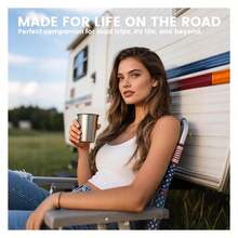 8 Oz Stainless Steel Cups 4 Pack, Stackable Metal Drinking Glasses, Unbreakable & Shatterproof,For Home, Bar, Restaurant, Party, Travel, Camping, Outdoors - 多色396 - 查看 5