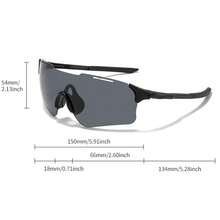 1pc/2pcs Men's Sports Fashion Glasses With Reflective Lenses - Outdoor Cycling Eyewear, Fashion Color Block Design For Hiking Camping ,Very Y2k, Elegant, Versatile, Great For Travel, Party, Beach,Vacay Vibes, Driving, Business, Thanksgiving And Christmas Gifts - White - Ice Blue - View 7