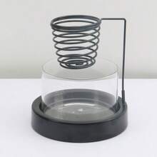 1pc Incense Holder With Thick Metal Base & Clear Glass Bowl - Stable, Shake-Free Design For Yoga Rooms, Home Decor, And Meditation Spaces Incense Holder - Multicolor - View 10