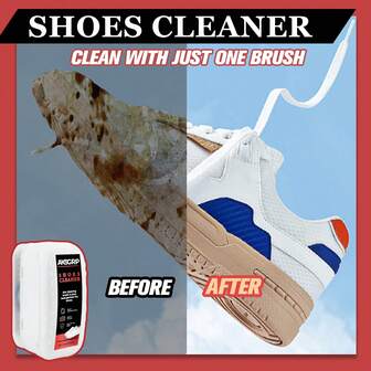 二合一白色鞋油 | 泡沫+内置刷头，免冲洗速效清洁剂，适用于皮革、网布、帆布、中底和外底，运动鞋/跑鞋/篮球鞋/休闲鞋，健身包和汽车脚垫，60秒快速提亮，120毫升旅行装