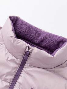 mini bala 2025年冬季新款女童羽绒背心，防风保暖，三重防护 - 風信紫 - 查看 6