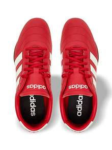Adidas Grand Court Lo Betsca 女士运动鞋 透气吸汗 弹性好 百搭 印花Logo 易洗快干 户外运动 步行 女款 红/白 JQ9691 - 紅色/白色 - 查看 4
