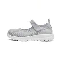 Meijile Women's Sock Tennis Shoes, Women's Slip-On And Lace-Free Sneakers, Comfortable Casual Shoes With Soft Sole 213 - 灰色的 - 查看 2
