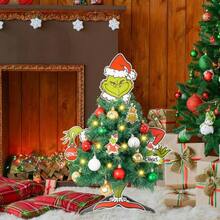 Mini Cristmas Tree Wit Ead Arms Legs Tabletop Small Cristmas Tree Wit Ligs Tief Body Rative Ornamen  Ome Party R - 綠色 - 查看 4