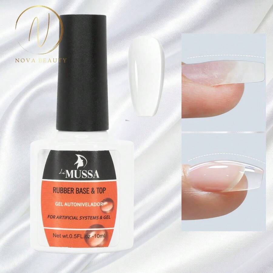 RUBBER GEL UV AUTONIVELADOR 2EN1 BASE Y TOP 10 ML PIEZA - transparente - Ver 1